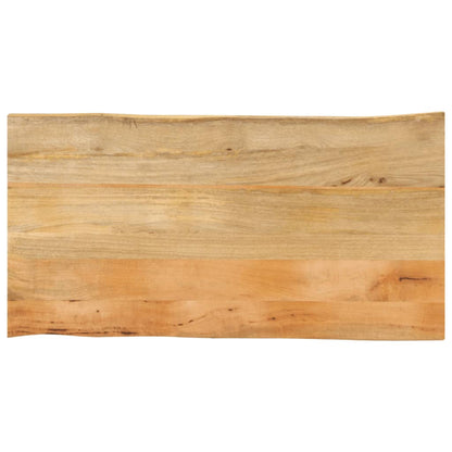 Table Top 110x60x2.5 cm Live Edge Solid Wood Mango
