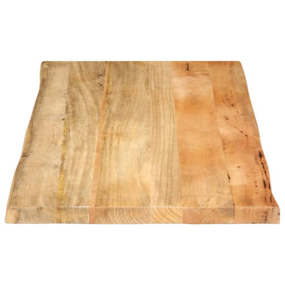 Table Top 110x60x2.5 cm Live Edge Solid Wood Mango