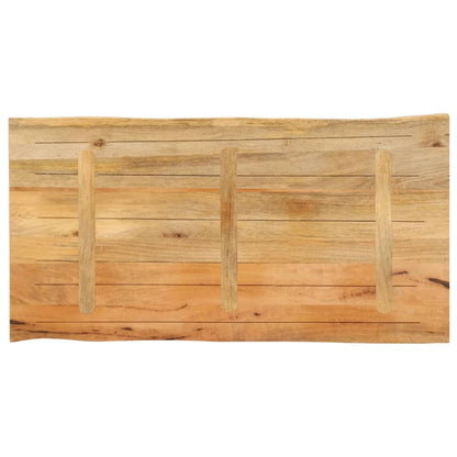 Table Top 110x60x2.5 cm Live Edge Solid Wood Mango