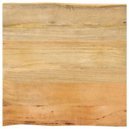 Table Top 80x80x2.5 cm Live Edge Solid Wood Mango