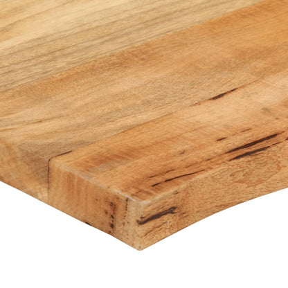 Table Top 80x80x2.5 cm Live Edge Solid Wood Mango