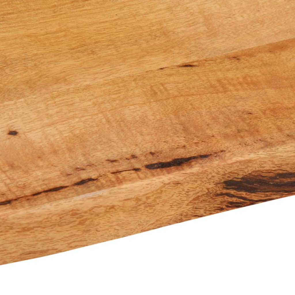 Table Top 80x80x2.5 cm Live Edge Solid Wood Mango