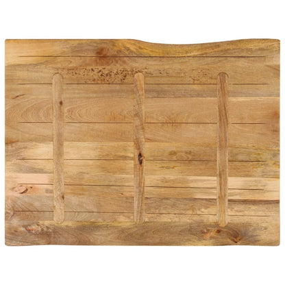 Table Top 90x80x2.5 cm Live Edge Solid Wood Mango