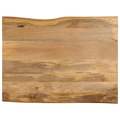 Table Top 110x80x2.5 cm Live Edge Solid Wood Mango