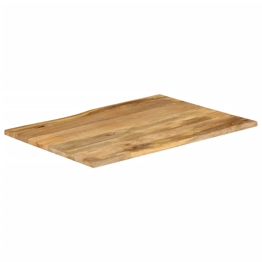Table Top 110x80x2.5 cm Live Edge Solid Wood Mango