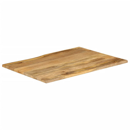 Table Top 110x80x2.5 cm Live Edge Solid Wood Mango