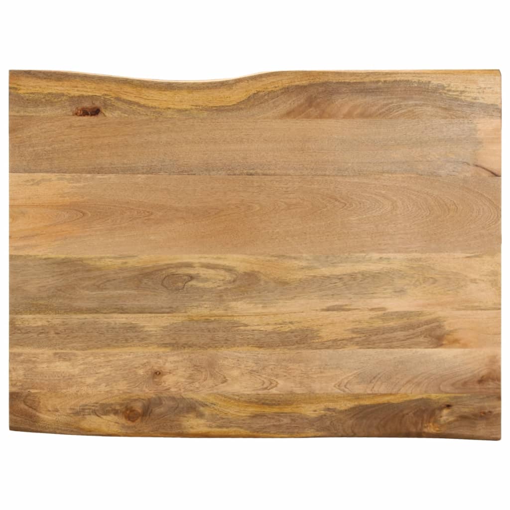 Table Top 90x80x3.8 cm Live Edge Solid Wood Mango