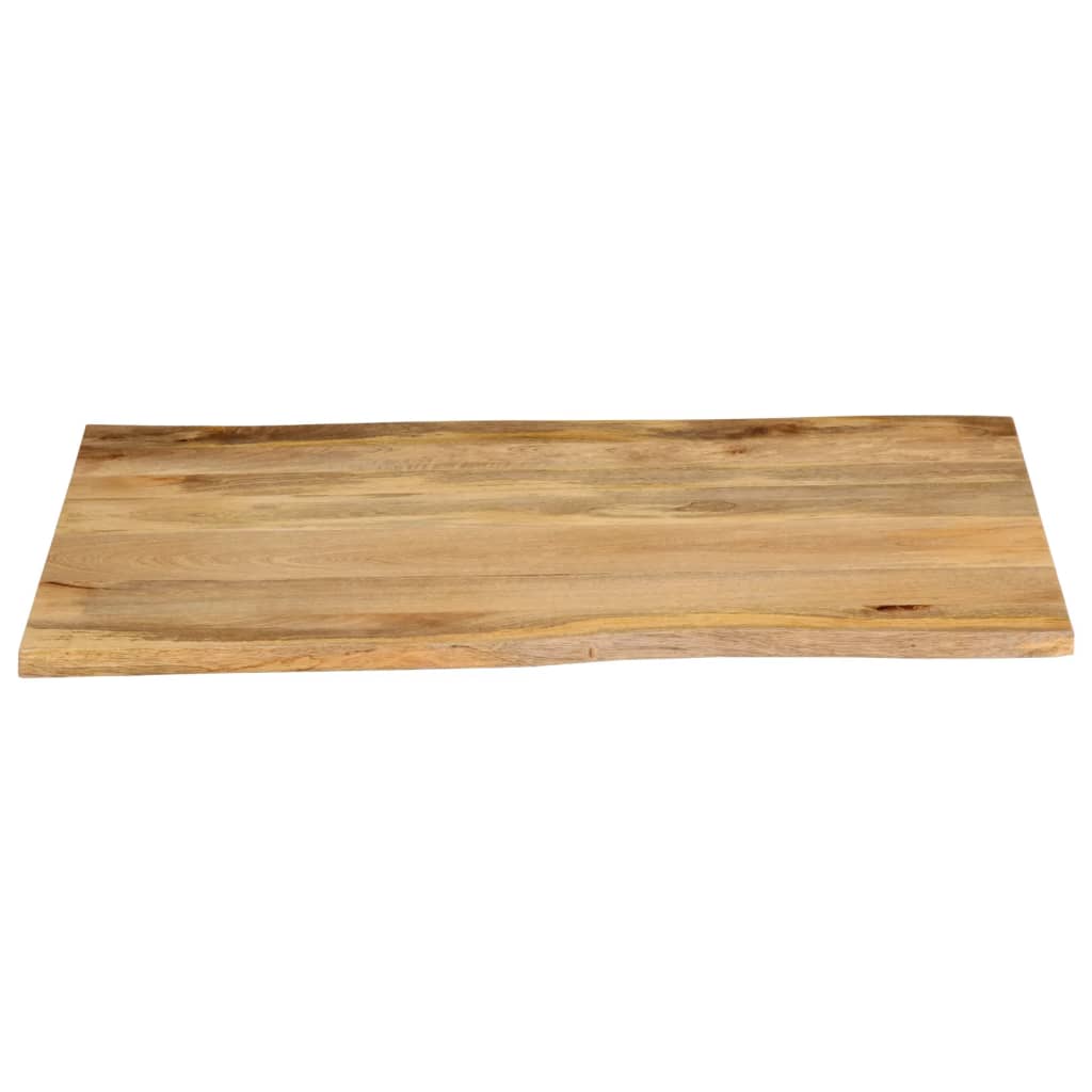 Table Top 90x80x3.8 cm Live Edge Solid Wood Mango