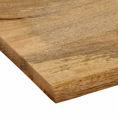Table Top 90x80x3.8 cm Live Edge Solid Wood Mango