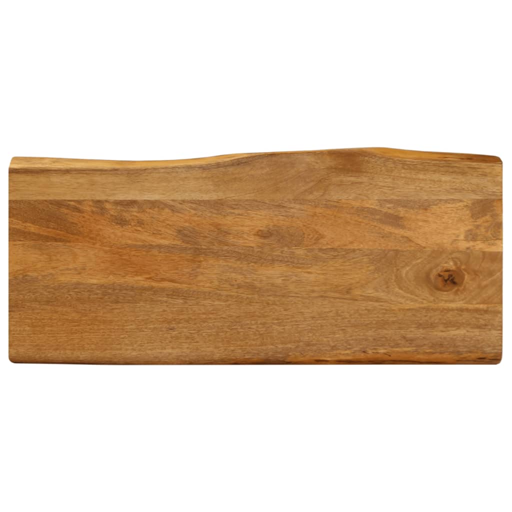 Table Top 80x40x2.5 cm Live Edge Solid Wood Mango
