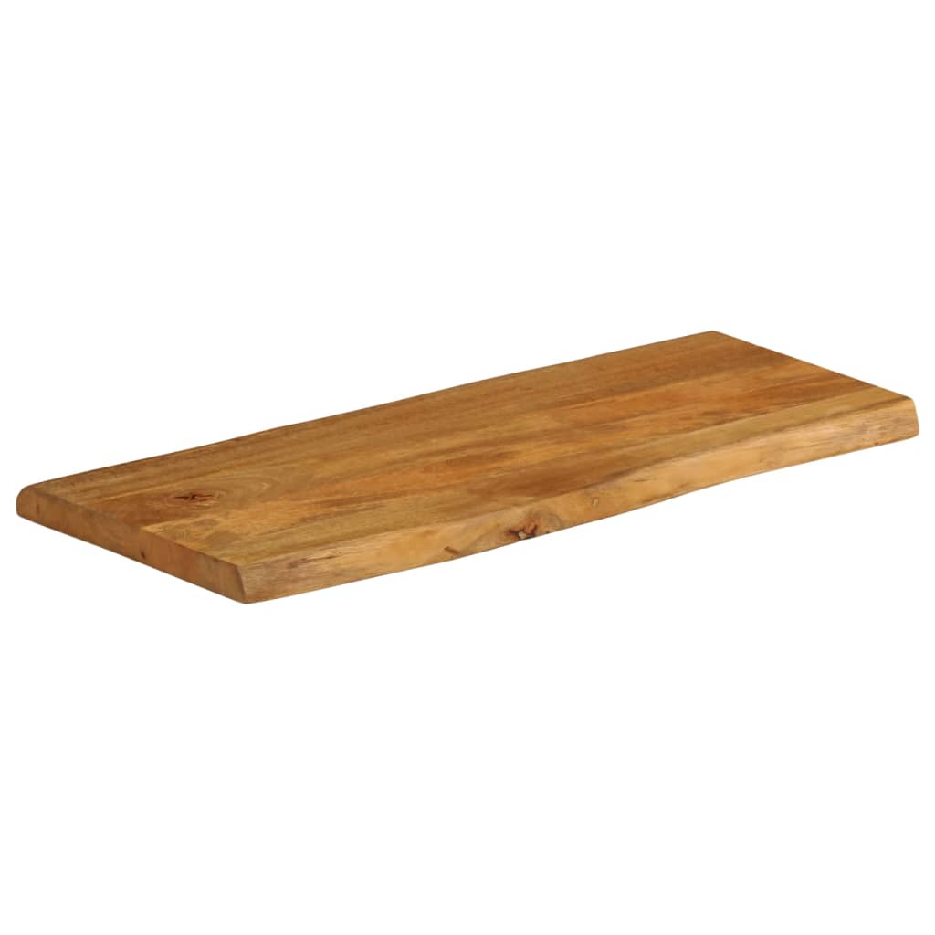 Table Top 80x40x2.5 cm Live Edge Solid Wood Mango