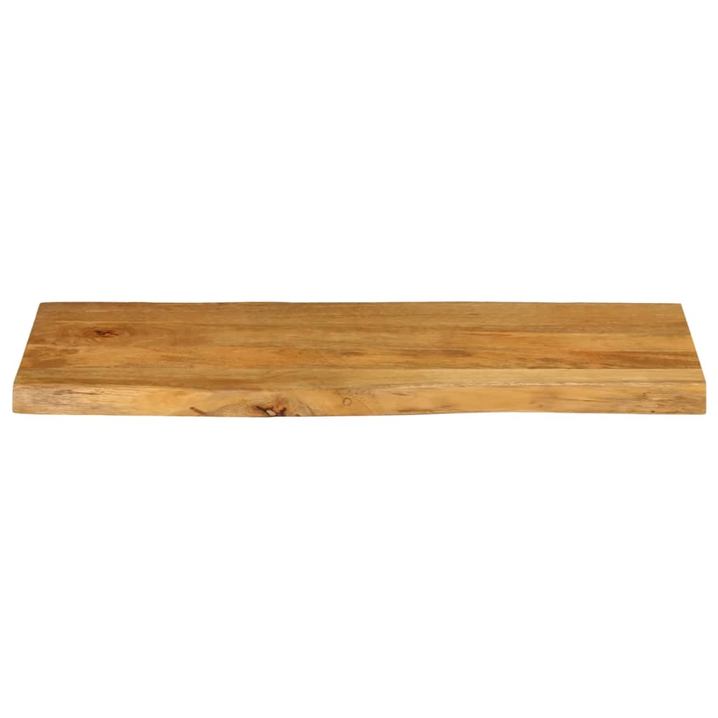 Table Top 80x40x2.5 cm Live Edge Solid Wood Mango