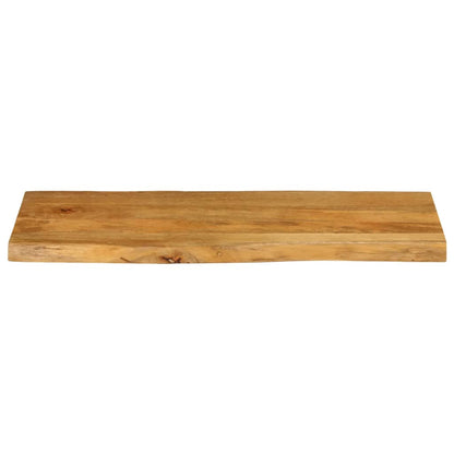 Table Top 80x40x2.5 cm Live Edge Solid Wood Mango