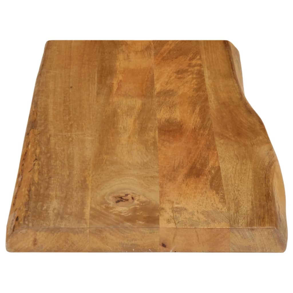 Table Top 80x40x2.5 cm Live Edge Solid Wood Mango