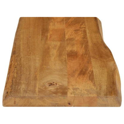 Table Top 80x40x2.5 cm Live Edge Solid Wood Mango