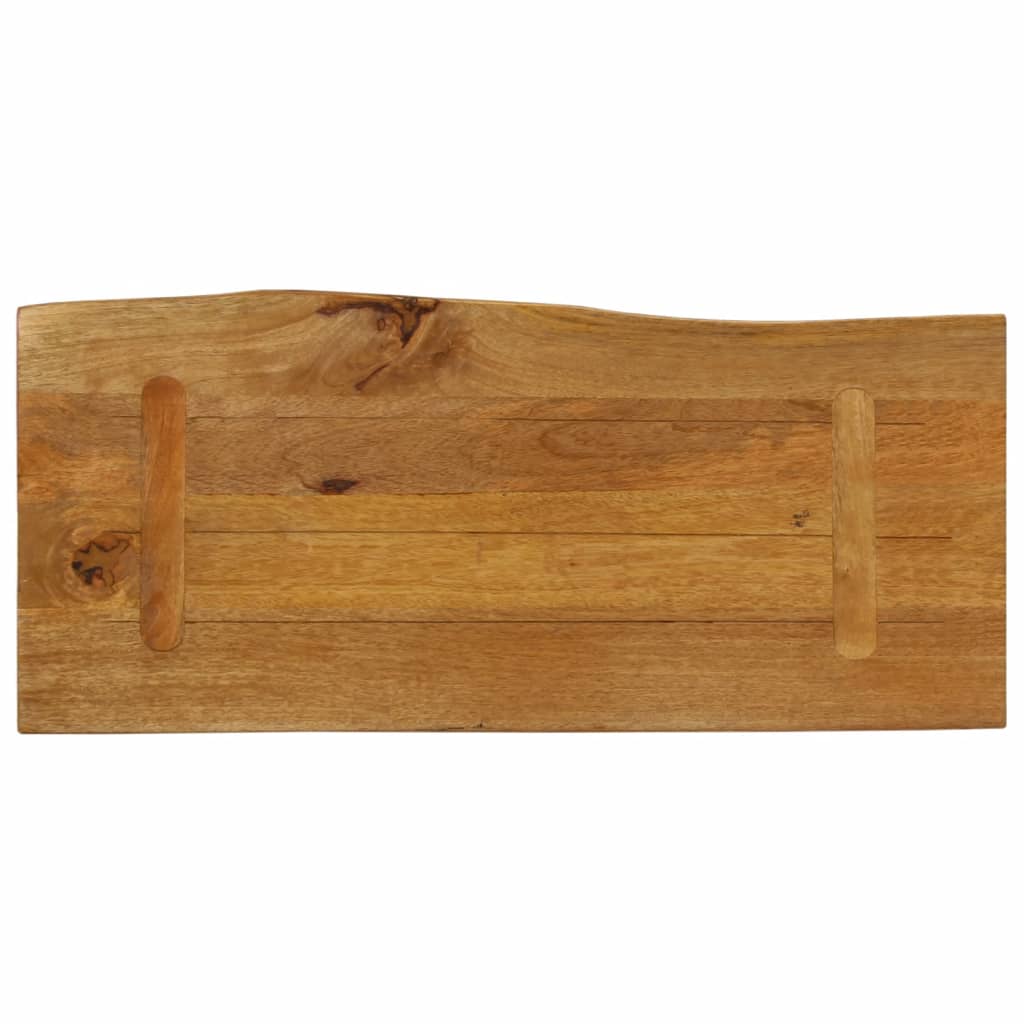 Table Top 80x40x2.5 cm Live Edge Solid Wood Mango