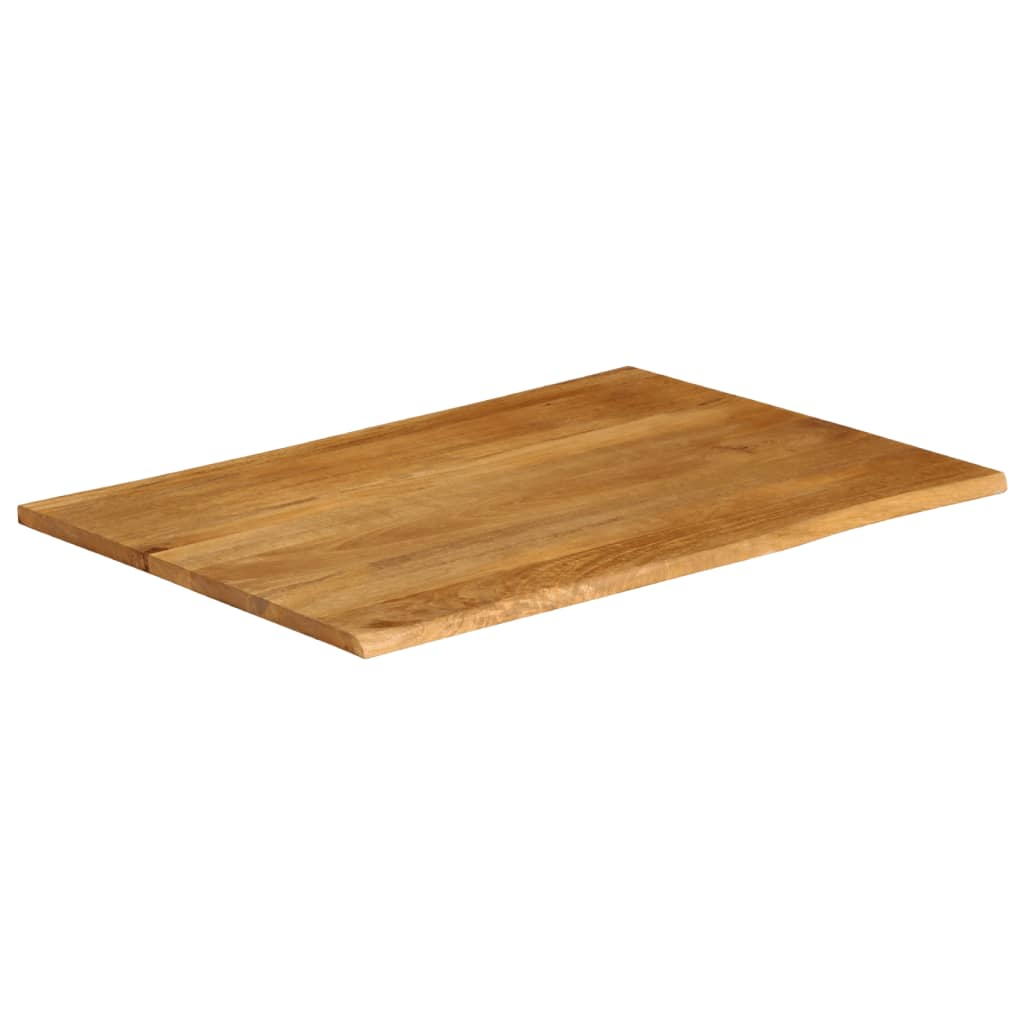 Table Top 90x80x3.8 cm Live Edge Solid Wood Mango