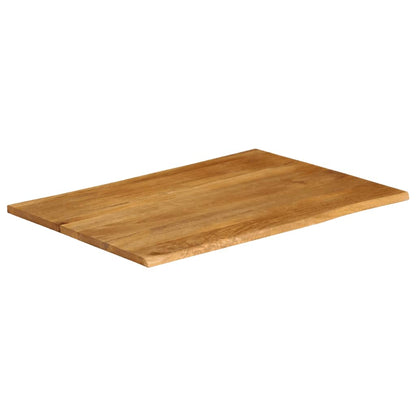 Table Top 90x80x3.8 cm Live Edge Solid Wood Mango