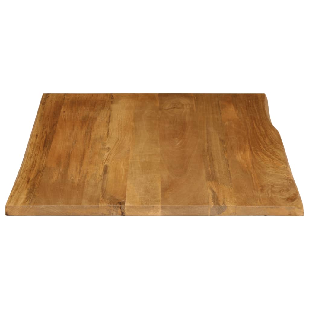 Table Top 90x80x3.8 cm Live Edge Solid Wood Mango