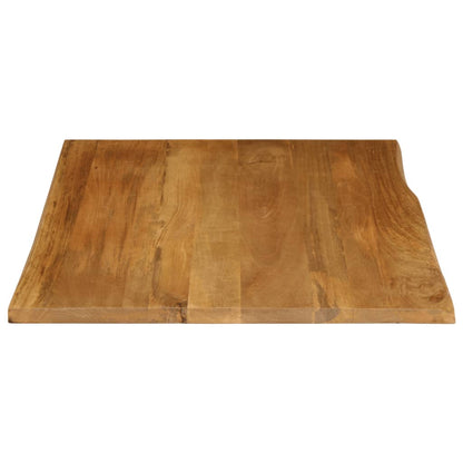Table Top 90x80x3.8 cm Live Edge Solid Wood Mango