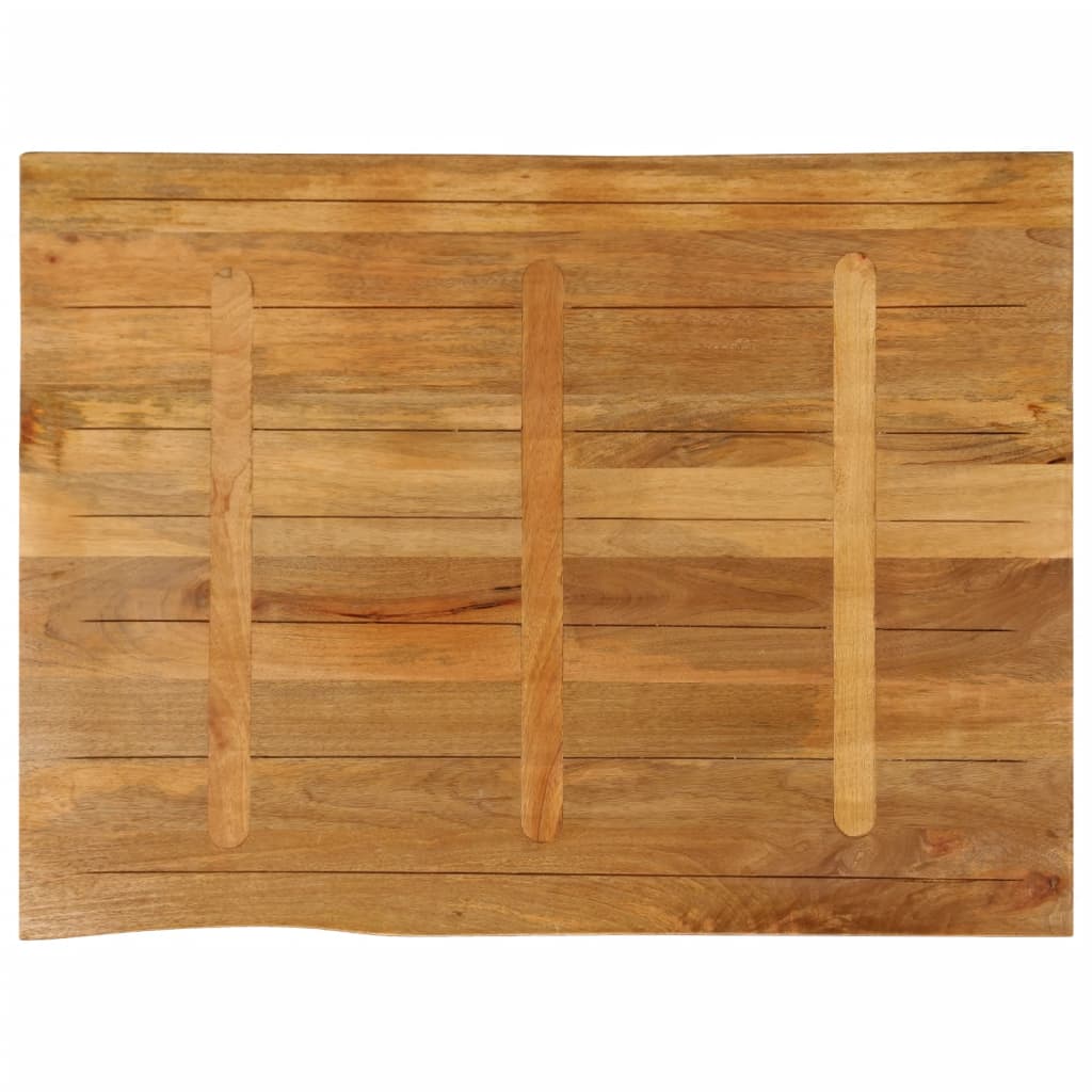 Table Top 90x80x3.8 cm Live Edge Solid Wood Mango