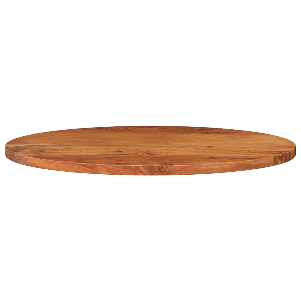 Table Top 140x50x2.5 cm Oval Solid Wood Acacia
