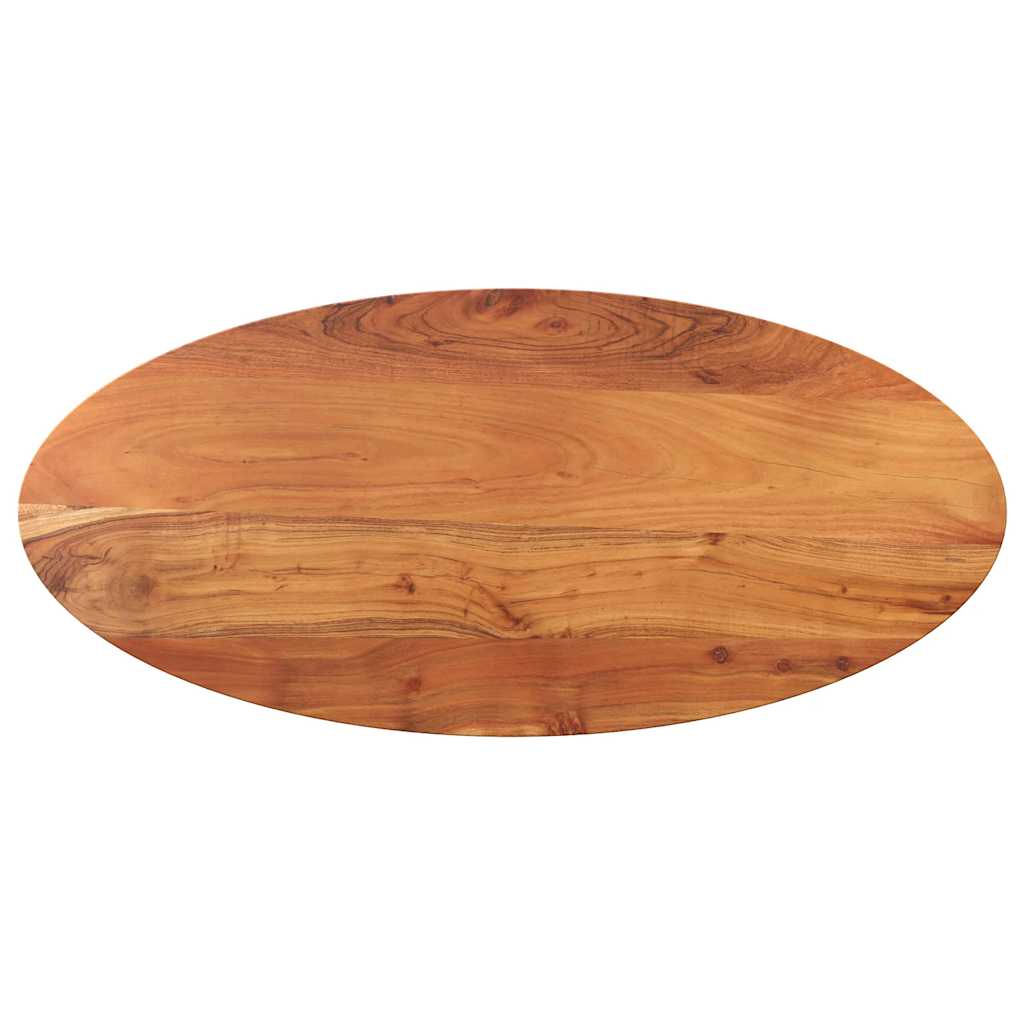 Table Top 120x60x2.5 cm Oval Solid Wood Acacia