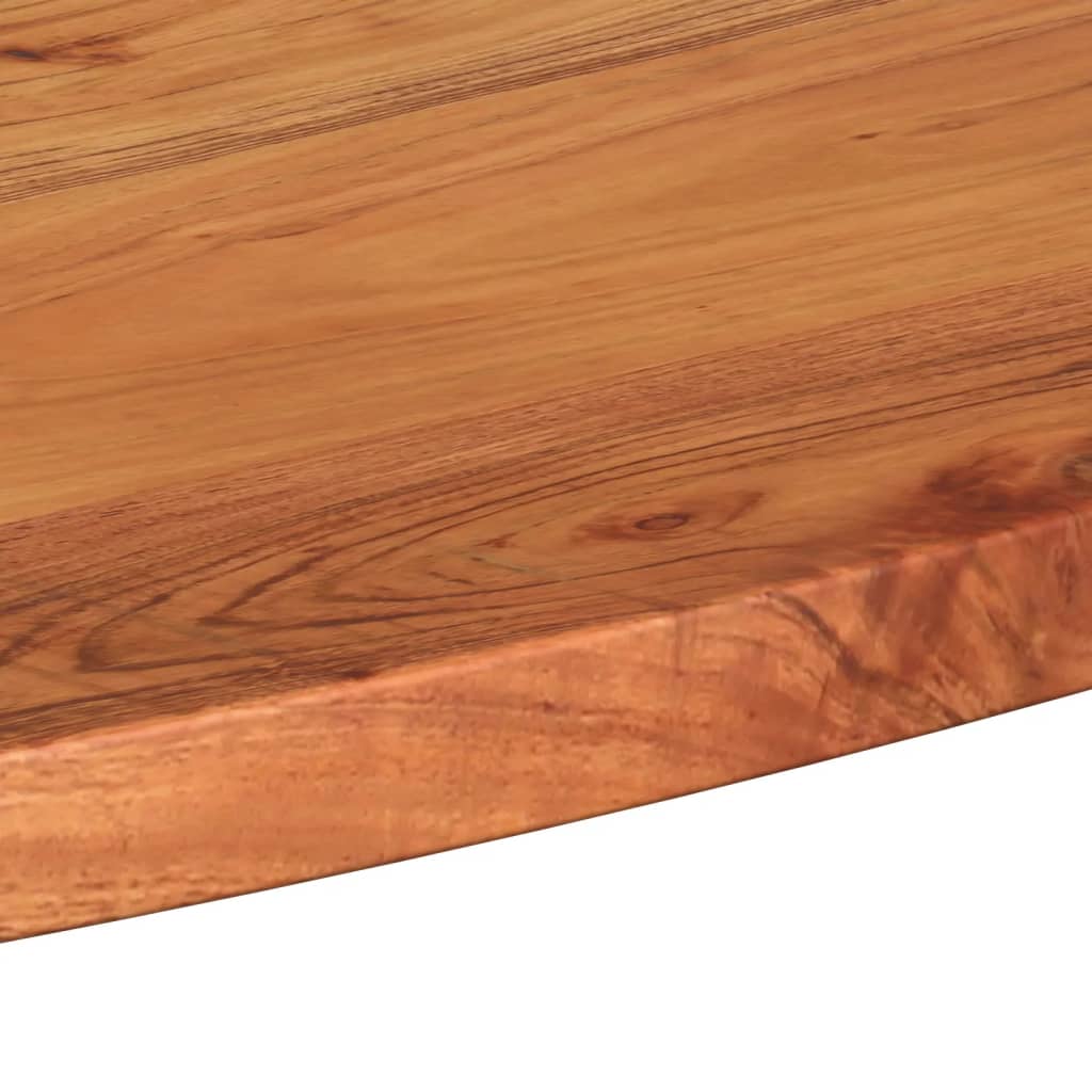 Table Top 110x50x3.8 cm Oval Solid Wood Acacia