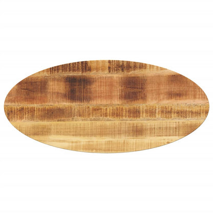 Table Top 100x40x2.5 cm Oval Solid Wood Mango