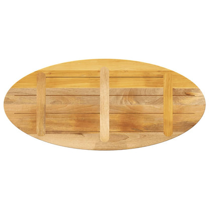 Table Top 110x40x2.5 cm Oval Solid Wood Mango