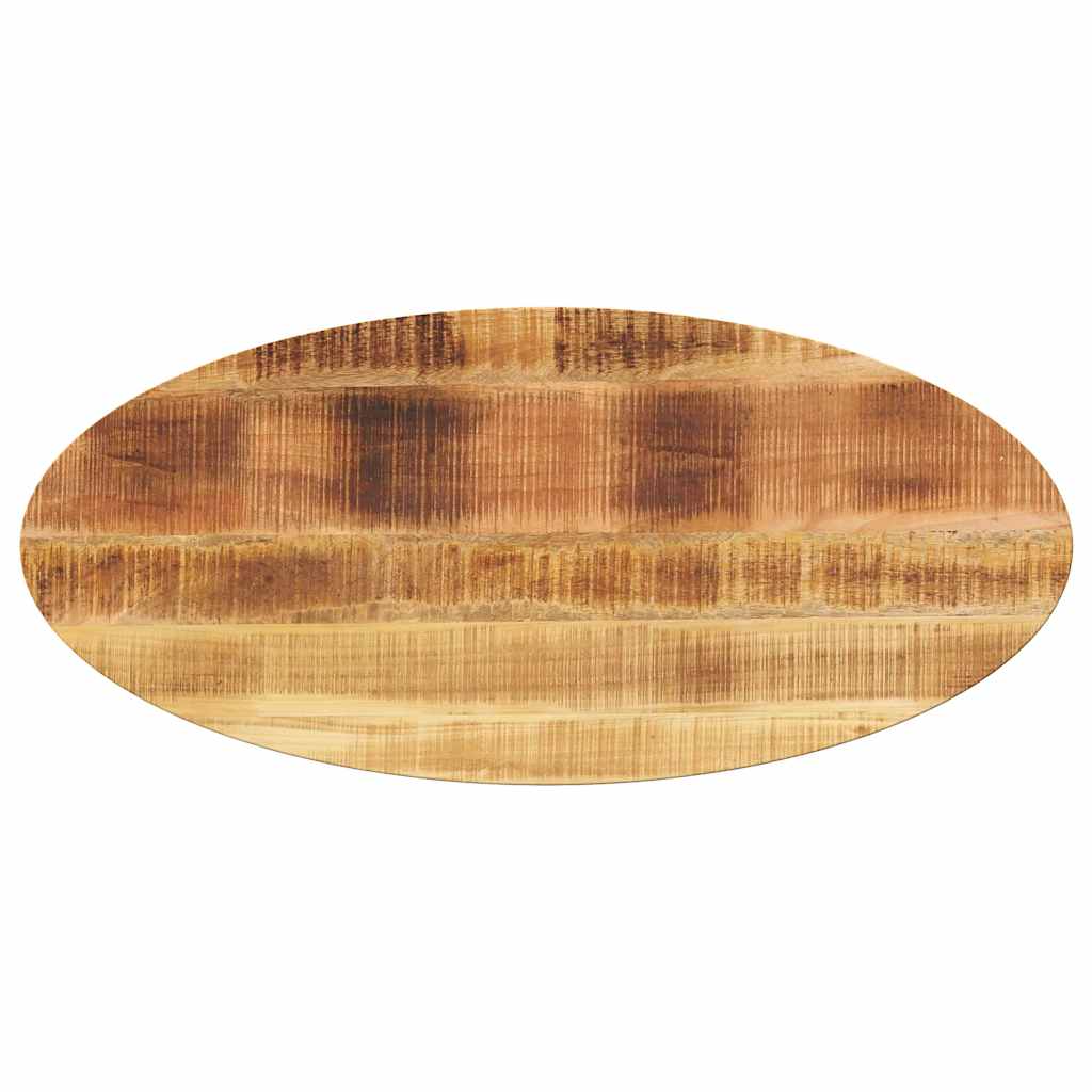 Table Top 110x40x3.8 cm Oval Solid Wood Mango