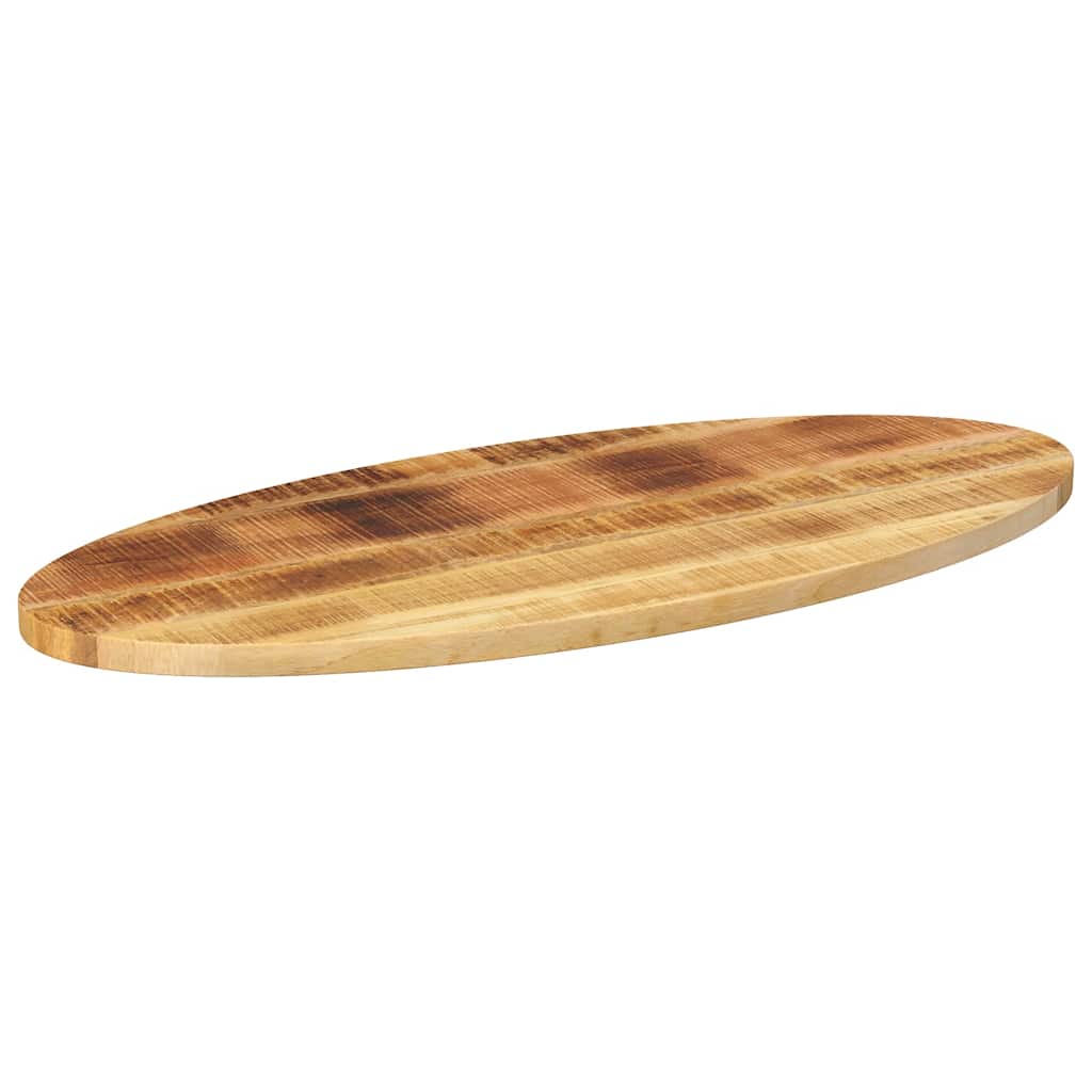 Table Top 110x40x3.8 cm Oval Solid Wood Mango