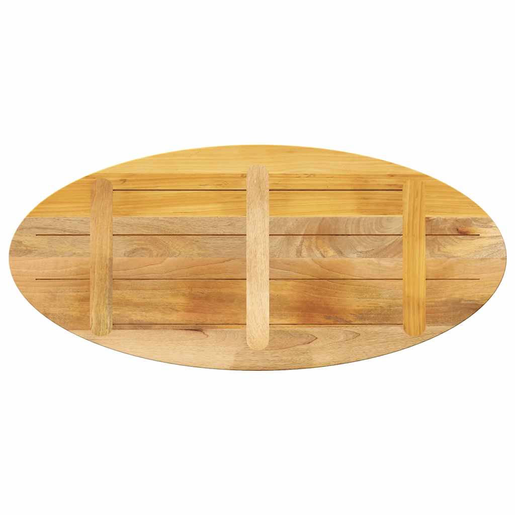 Table Top 110x40x3.8 cm Oval Solid Wood Mango