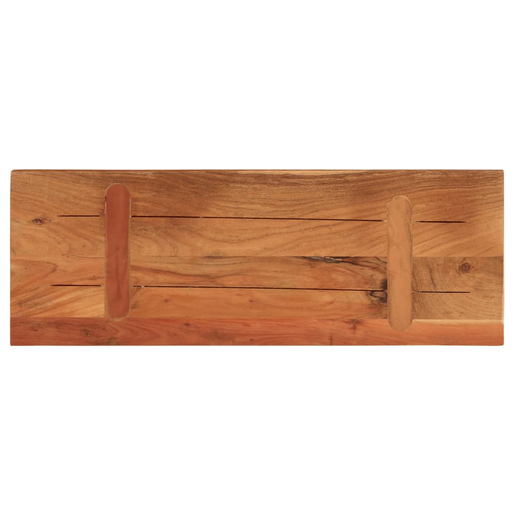 Table Top 80x40x2.5 cm Rectangular Solid Wood Acacia