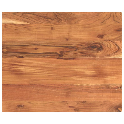 Table Top 60x50x2.5 cm Rectangular Solid Wood Acacia