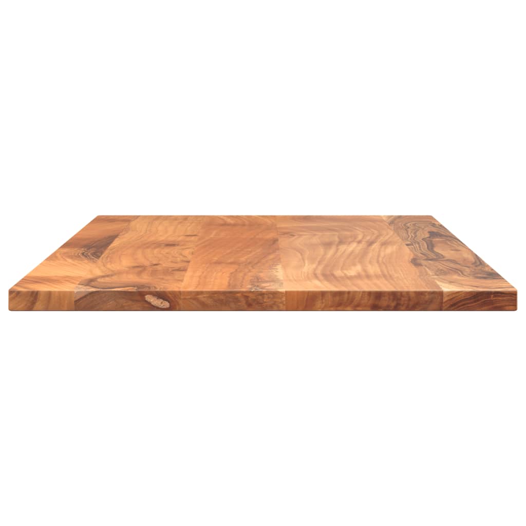 Table Top 70x50x2.5 cm Rectangular Solid Wood Acacia