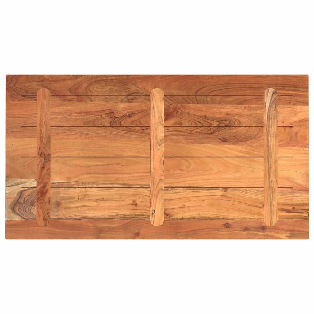 Table Top 100x50x2.5 cm Rectangular Solid Wood Acacia