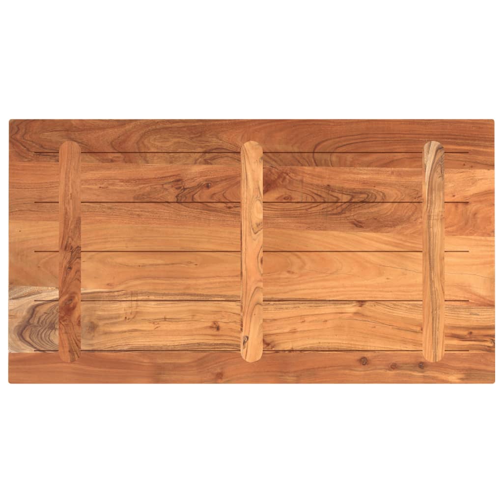 Table Top 120x50x2.5 cm Rectangular Solid Wood Acacia