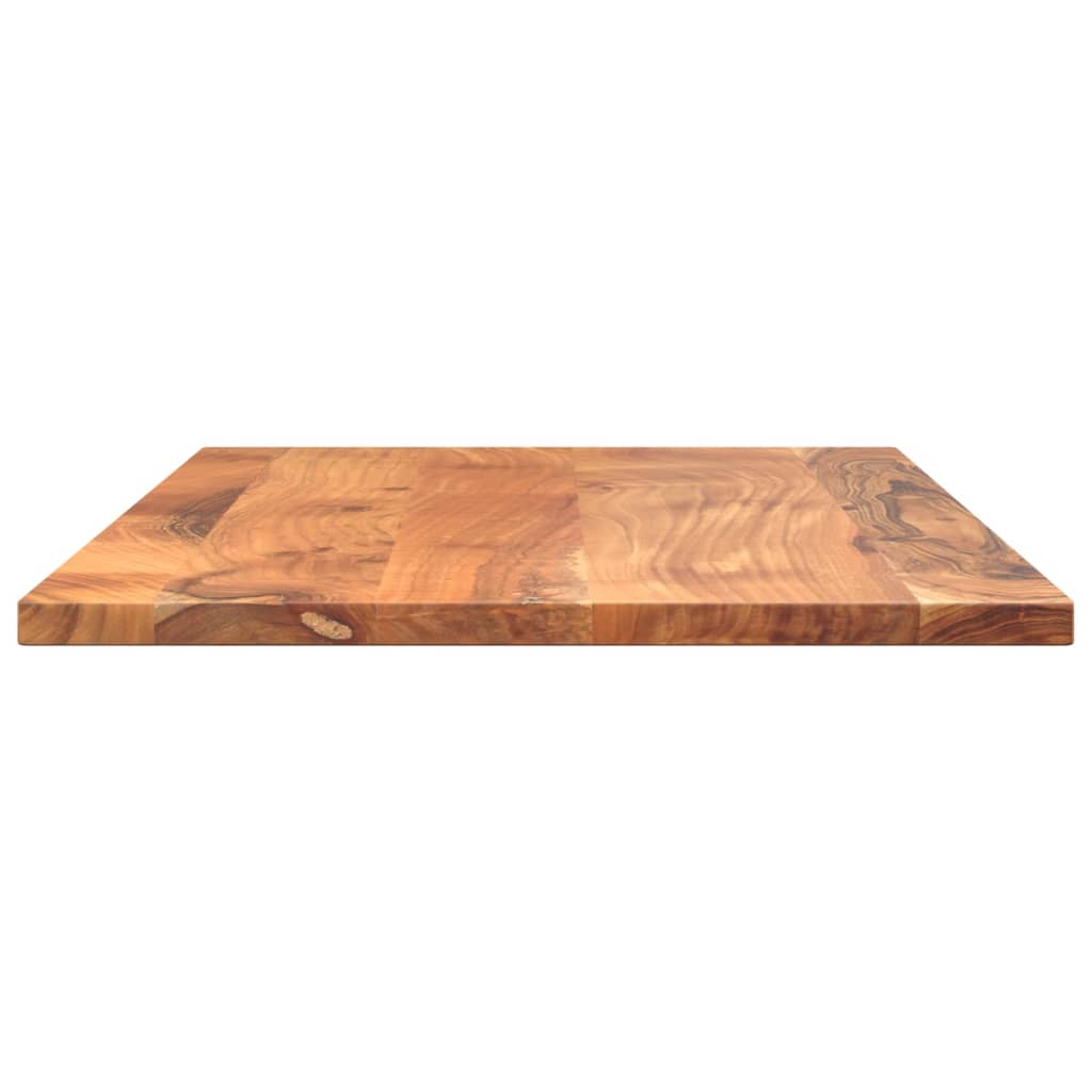 Table Top 80x60x2.5 cm Rectangular Solid Wood Acacia