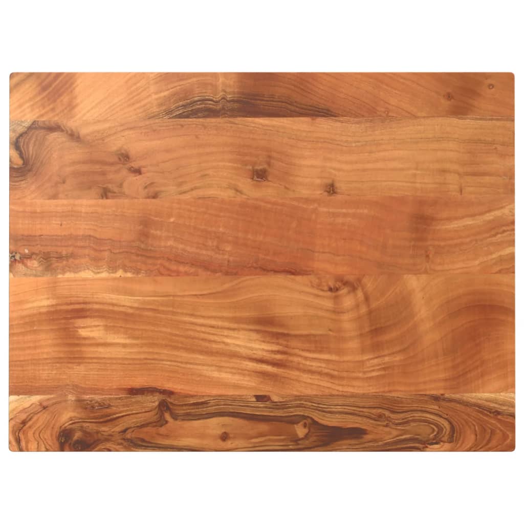 Table Top 90x60x2.5 cm Rectangular Solid Wood Acacia