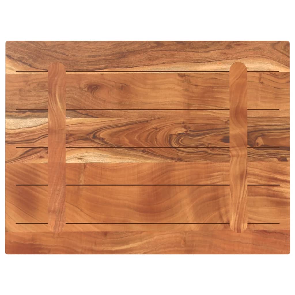 Table Top 90x60x2.5 cm Rectangular Solid Wood Acacia