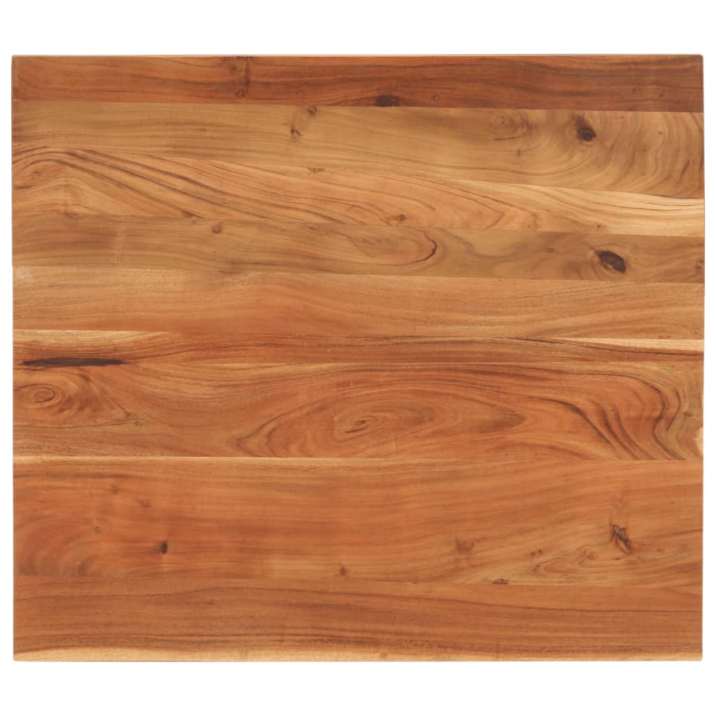 Table Top 90x80x2.5 cm Rectangular Solid Wood Acacia
