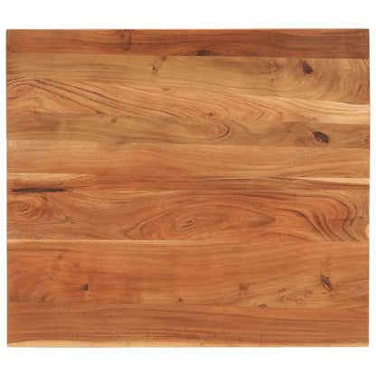 Table Top 90x80x2.5 cm Rectangular Solid Wood Acacia