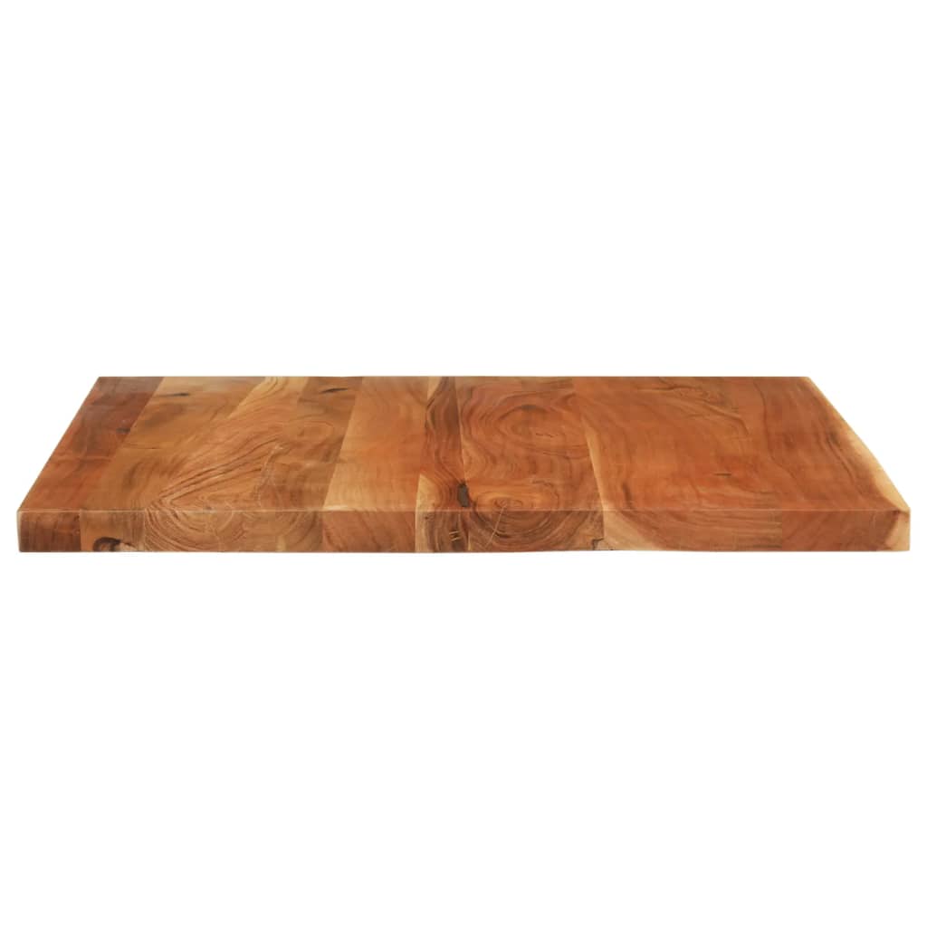 Table Top 90x80x2.5 cm Rectangular Solid Wood Acacia