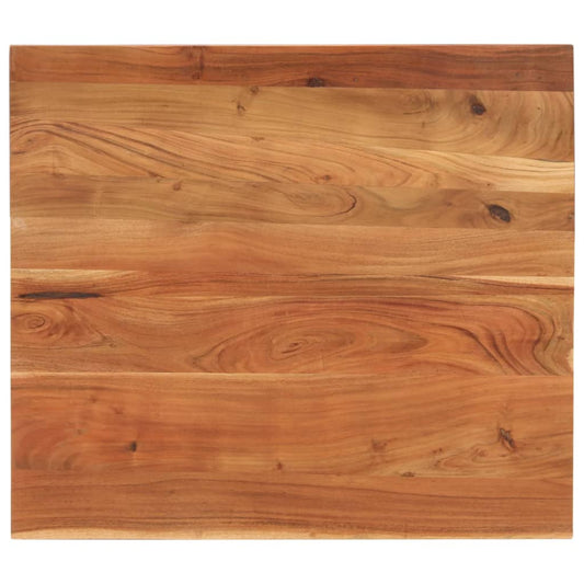 Table Top 100x80x2,5 cm Rectangular Solid Wood Acacia