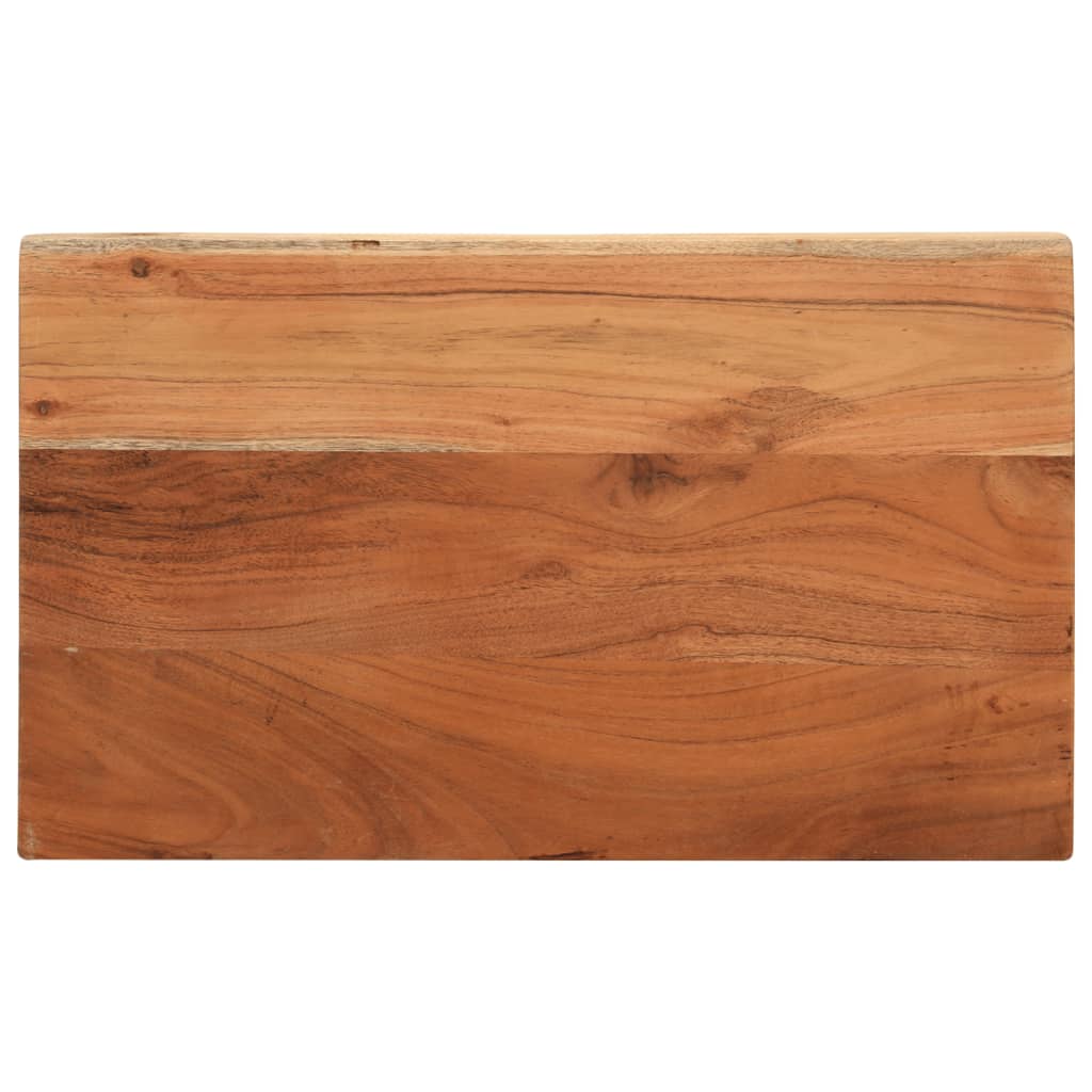 Table Top 40x20x3.8 cm Rectangular Solid Wood Acacia