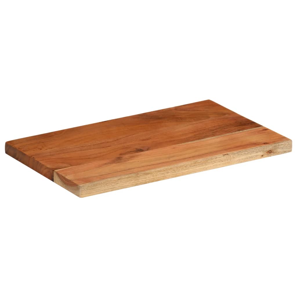 Table Top 40x20x3.8 cm Rectangular Solid Wood Acacia