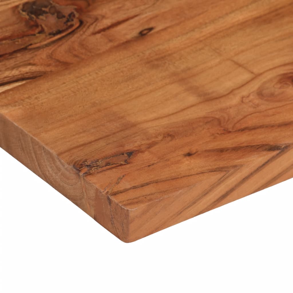 Table Top 80x20x3.8 cm Rectangular Solid Wood Acacia