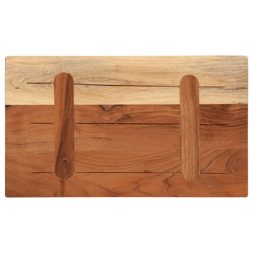 Table Top 60x30x3.8 cm Rectangular Solid Wood Acacia