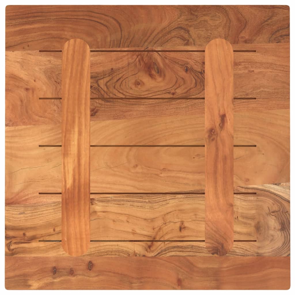 Table Top 40x40x3.8 cm Square Solid Wood Acacia